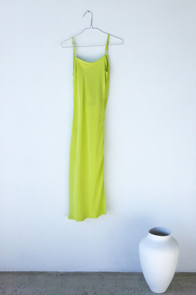 Diana Dress - Citron - Silk
